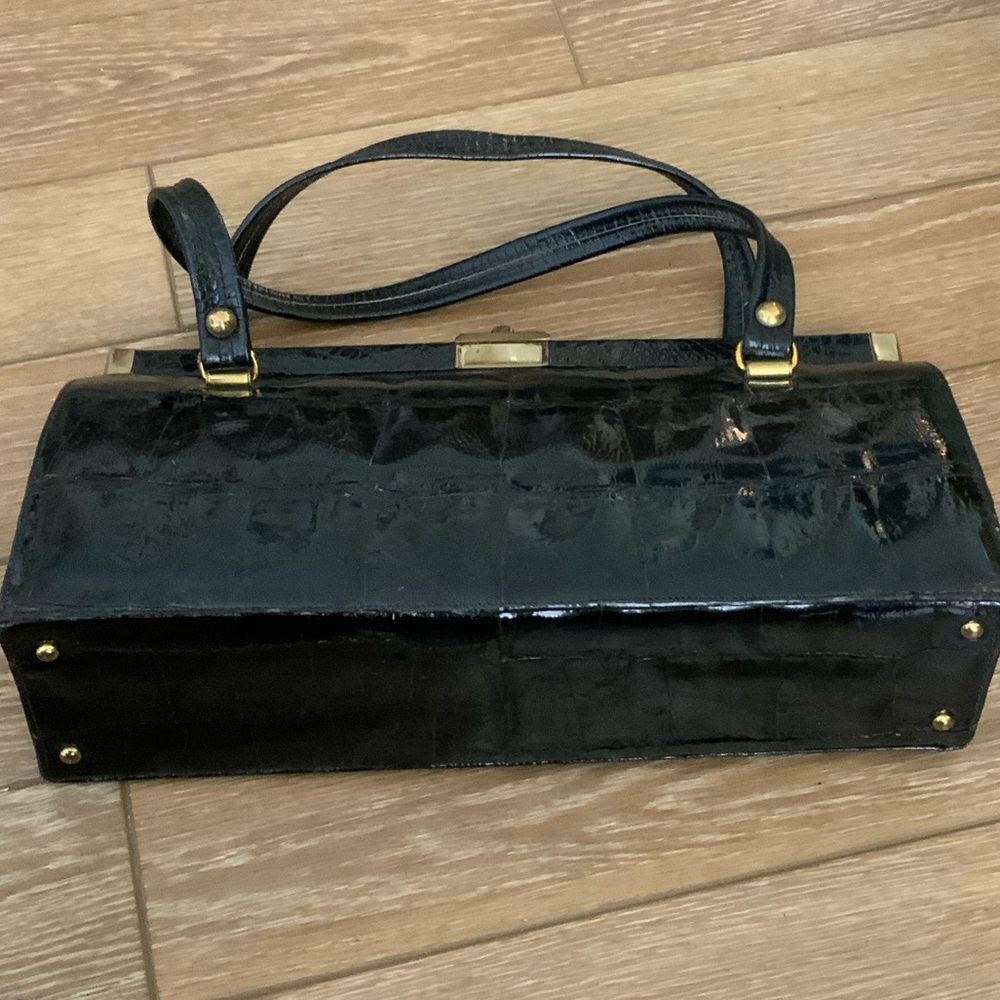 Bellestone Vintage Black Alligator Bag
